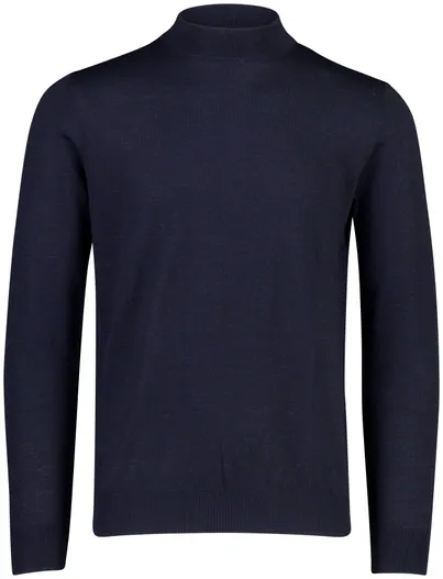 Portofino Portofino turtleneck trui donkerblauw gebreid