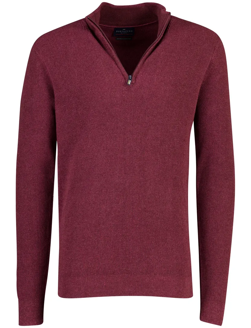 Trui Portofino bordeaux grof gebreid
