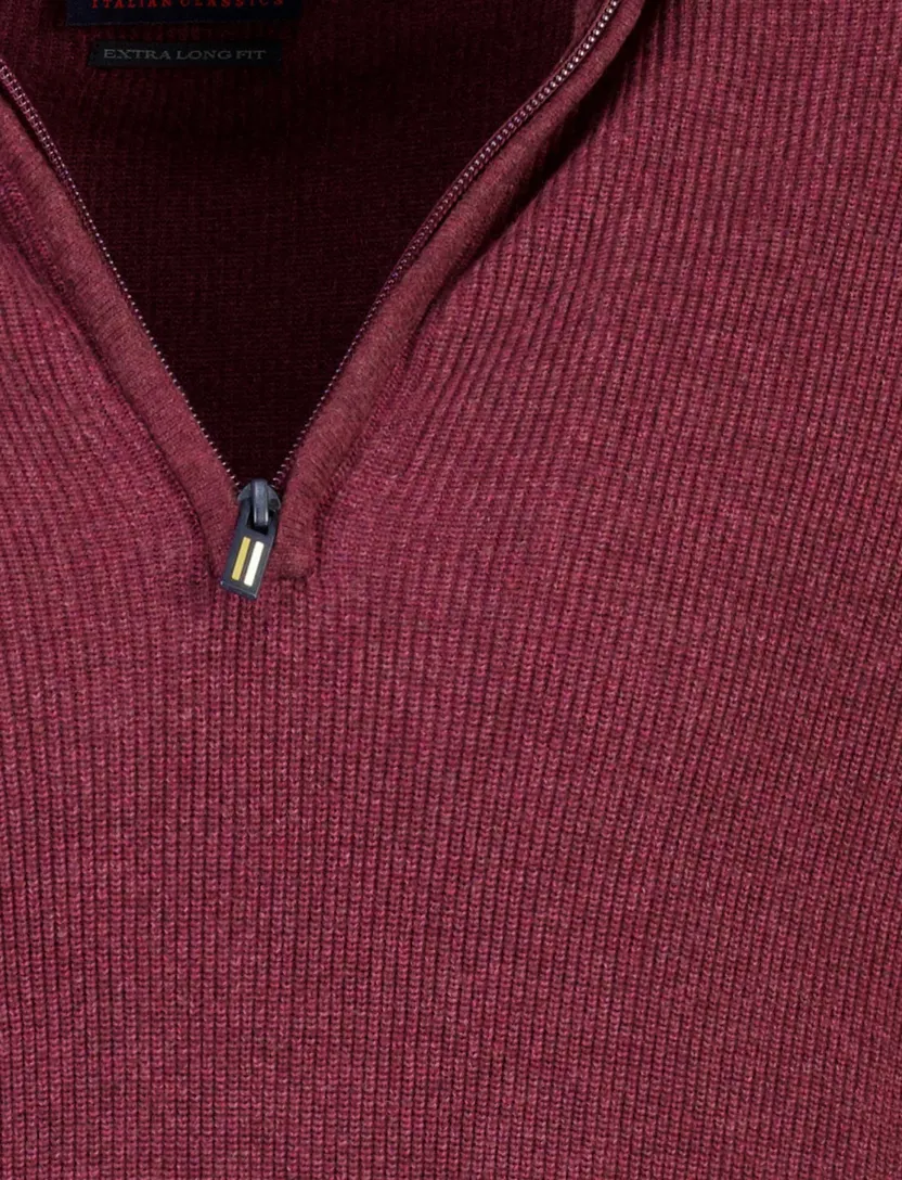 Trui Portofino bordeaux grof gebreid
