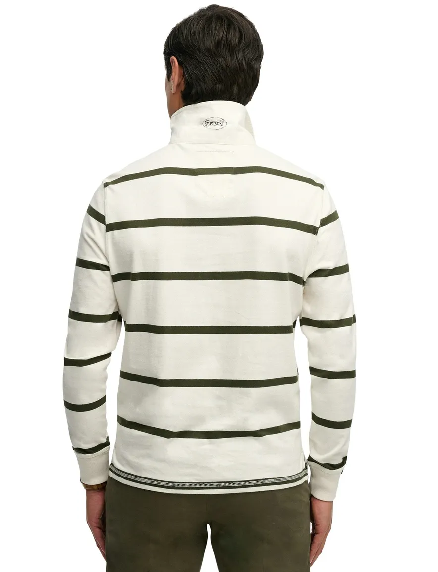 Superdry poloshirt gestreept wit