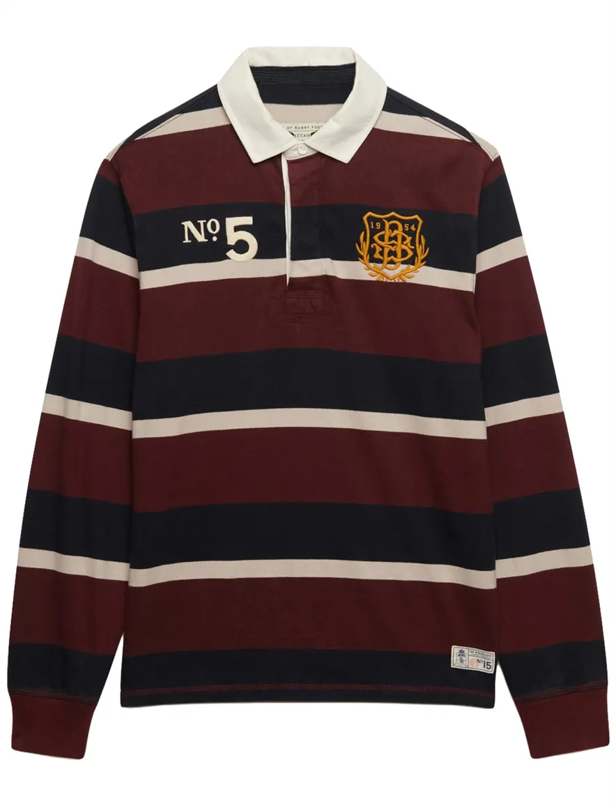 Poloshirt Superdry bordeaux