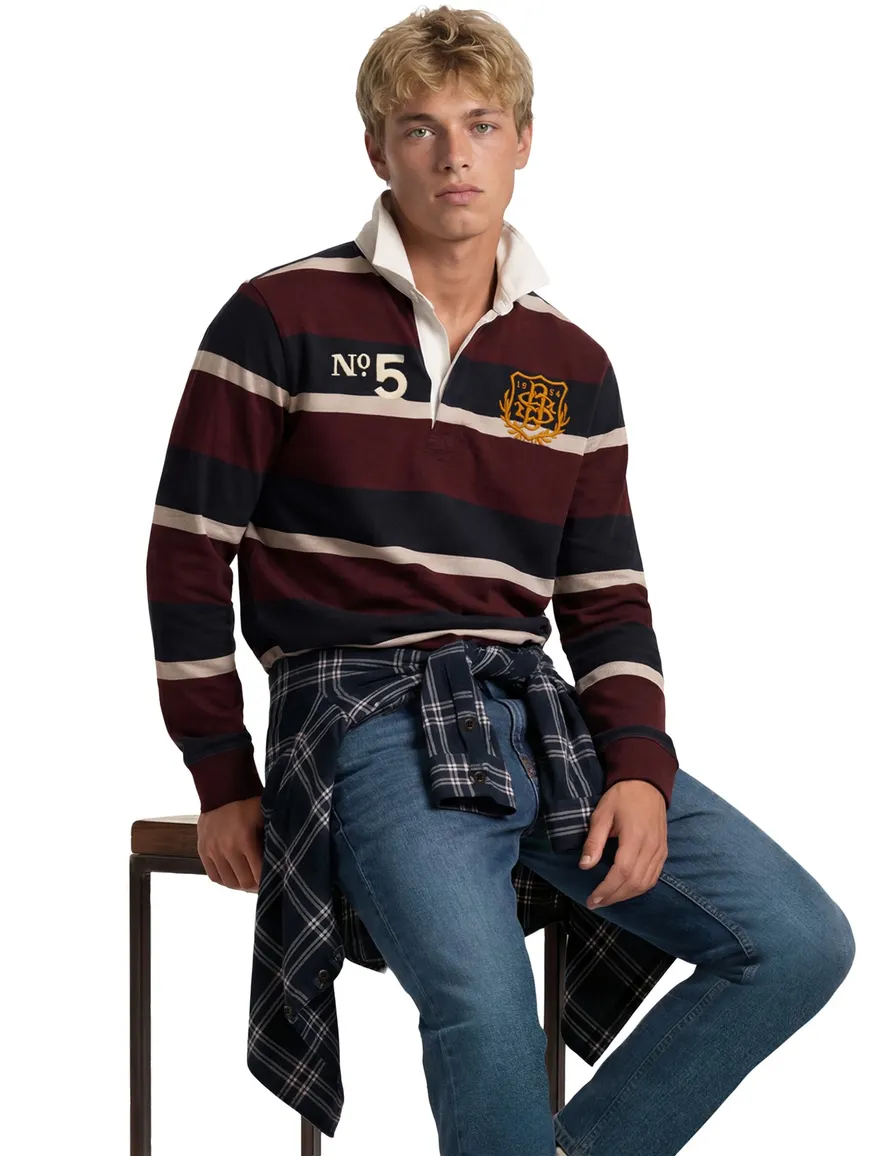 Poloshirt Superdry bordeaux