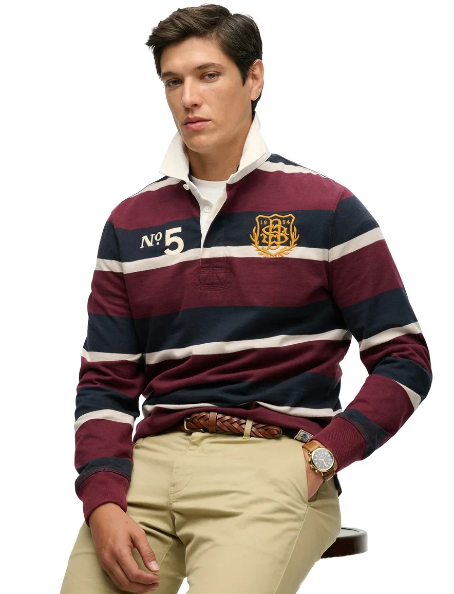 Poloshirt Superdry bordeaux