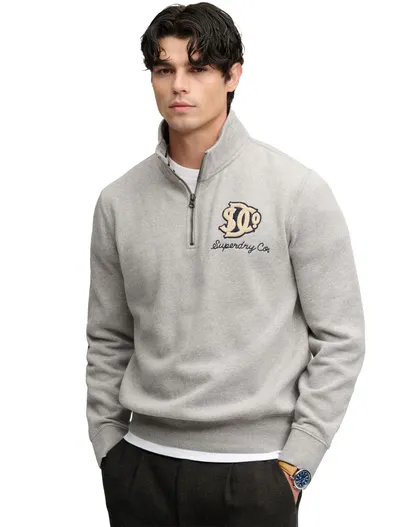 Superdry Superdry trui grijs met opdruk