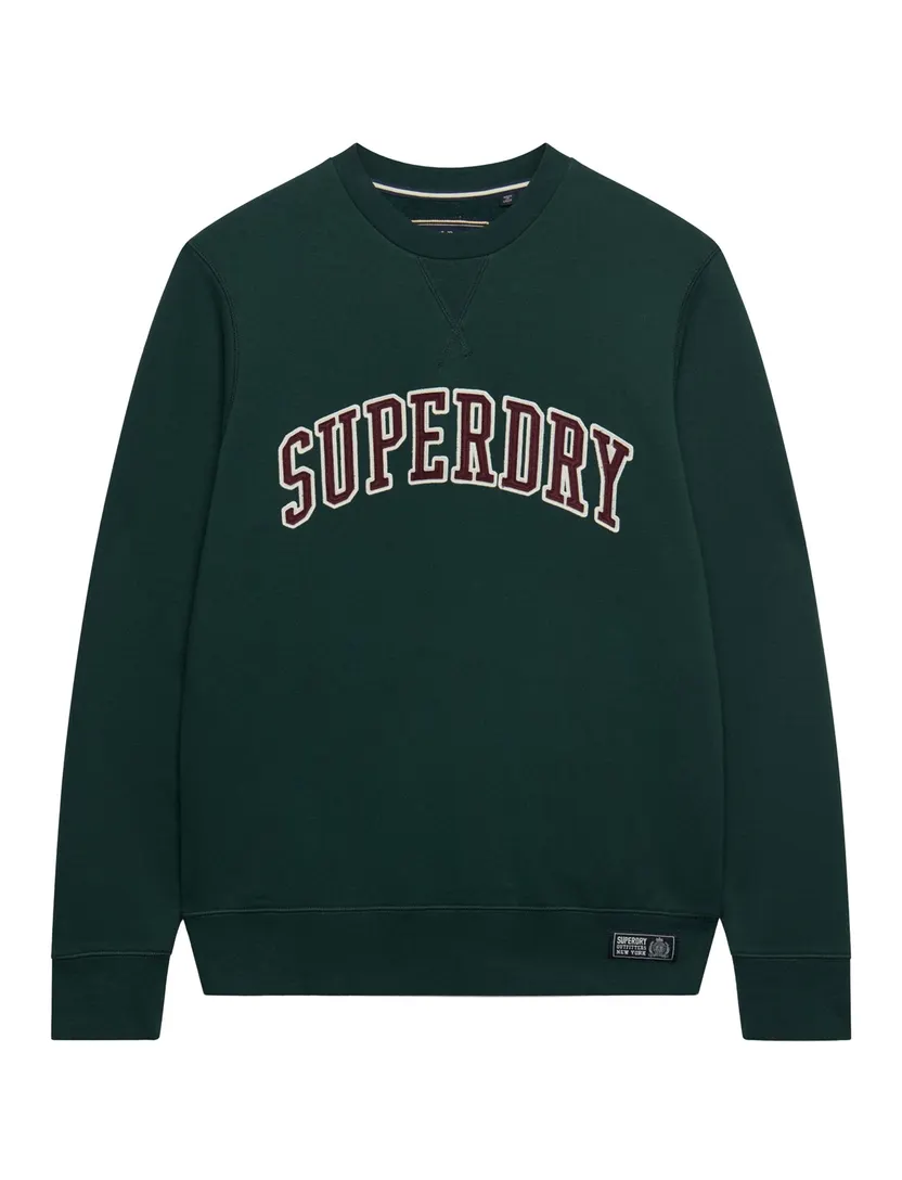 Trui Superdry donkergroen opdruk