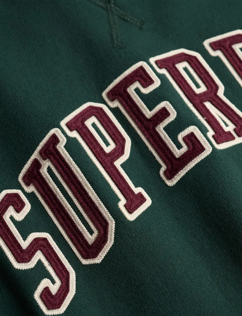 Trui Superdry donkergroen opdruk