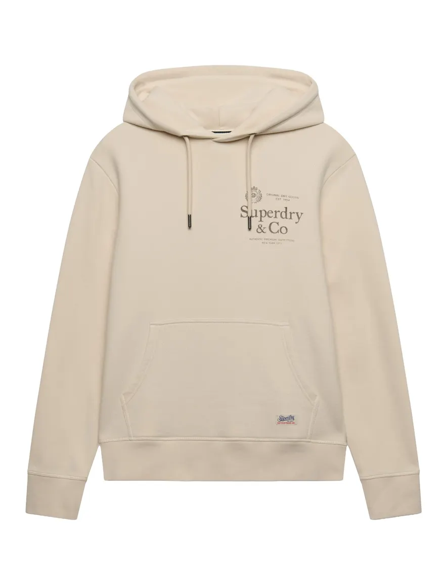 Hoodie Superdry creme