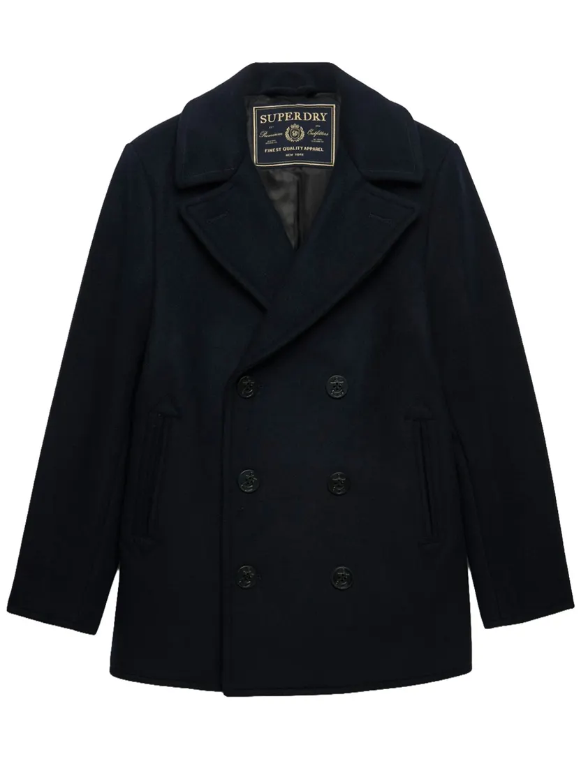 Manteljas Superdry donkerblauw
