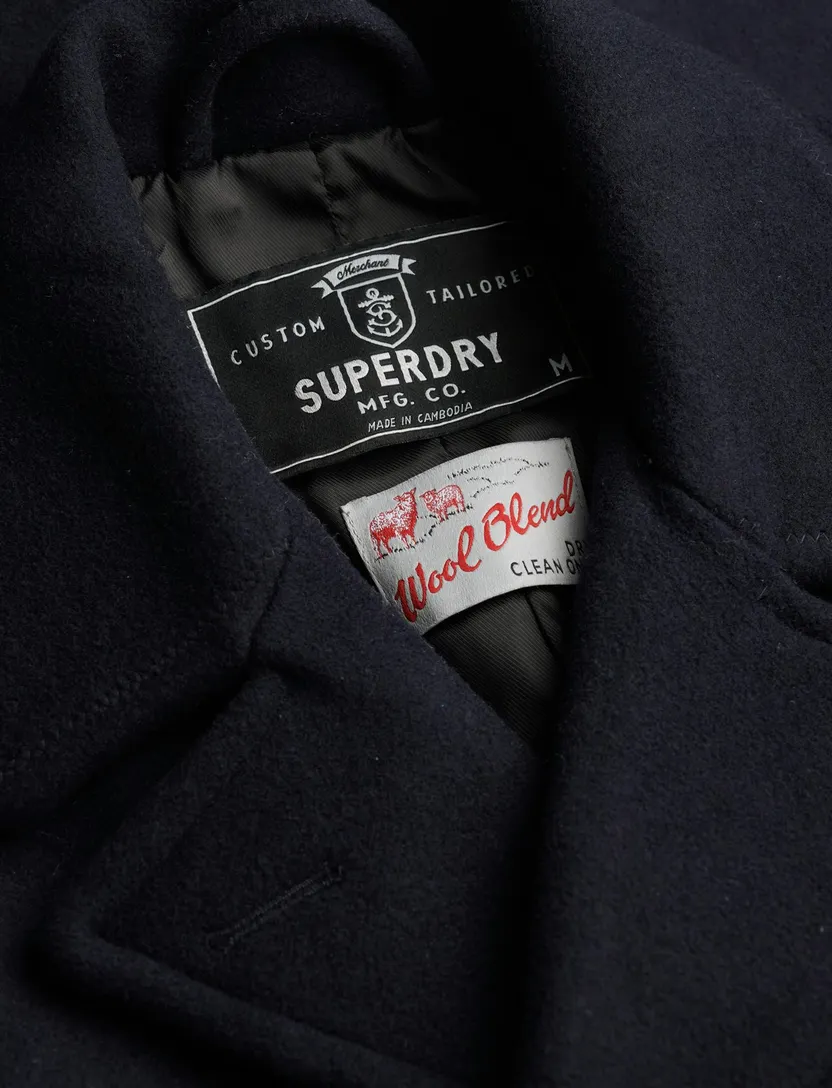 Manteljas Superdry donkerblauw
