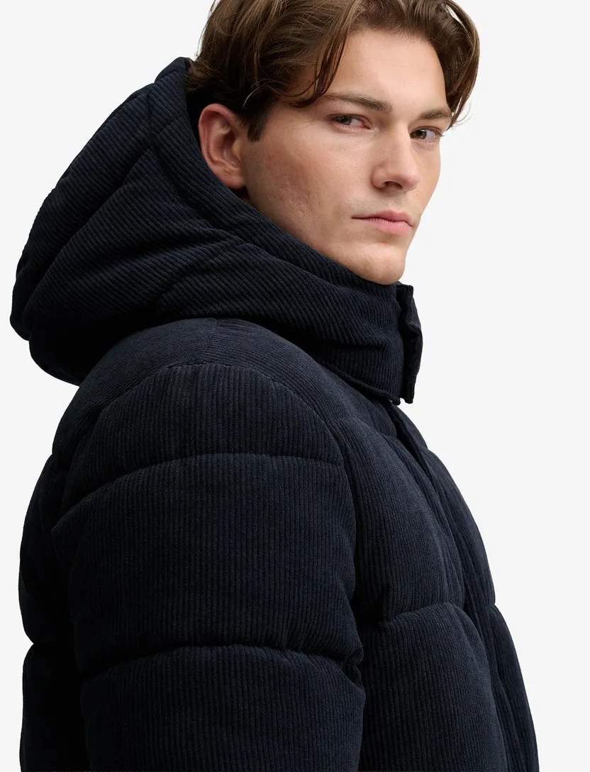 Gewatteerde jas Superdry navy waterafstotend