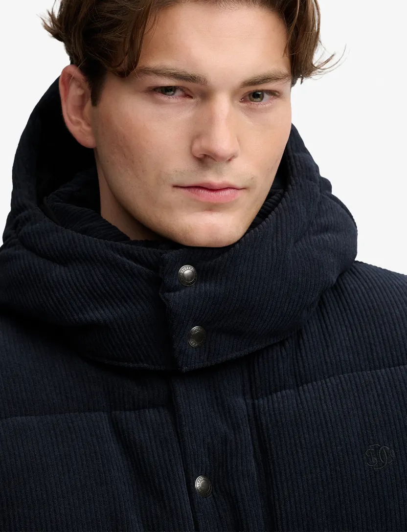 Gewatteerde jas Superdry navy waterafstotend