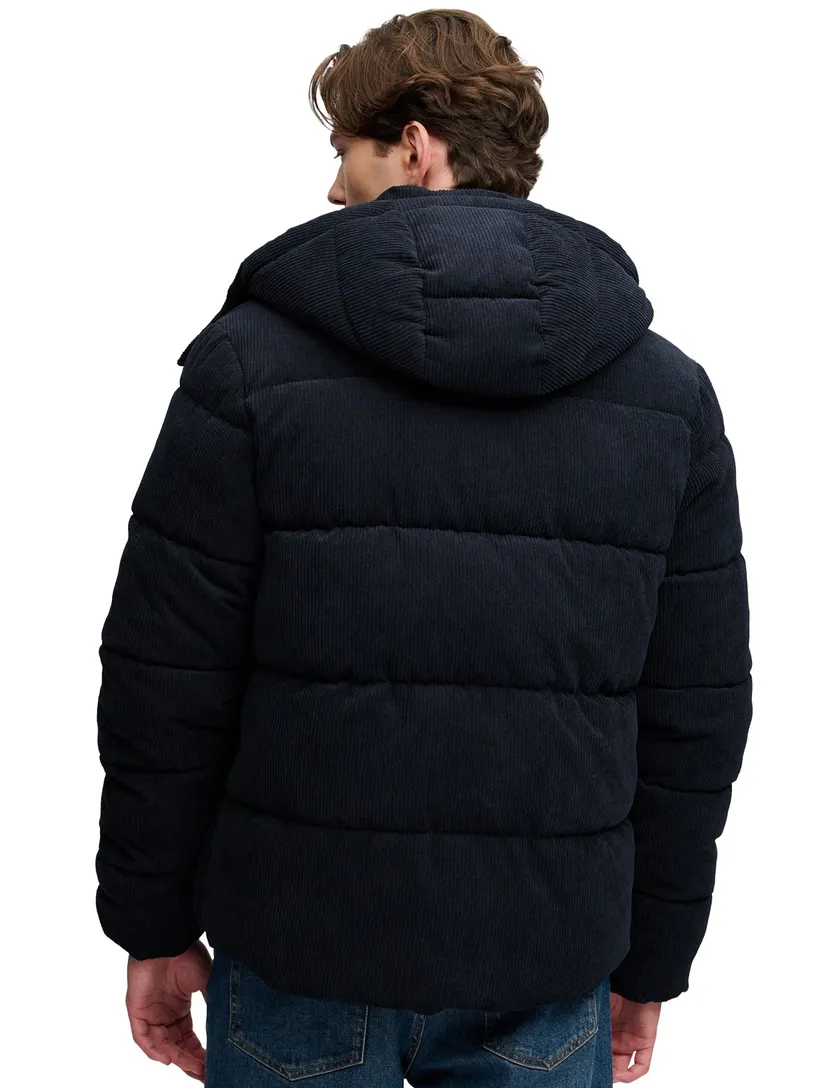 Gewatteerde jas Superdry navy waterafstotend