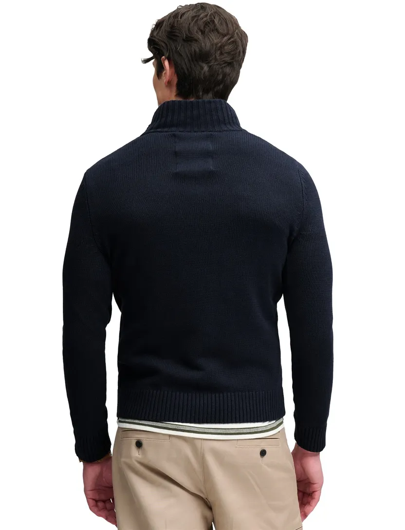 Trui Superdry half zip navy slim fit