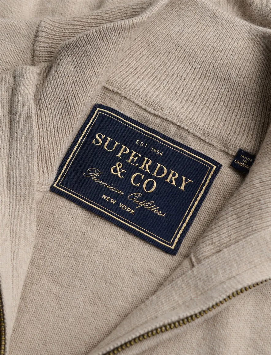 Trui Superdry beige gebreid