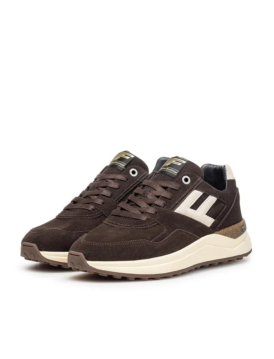 Bruine suede sneaker Floris van Bommel