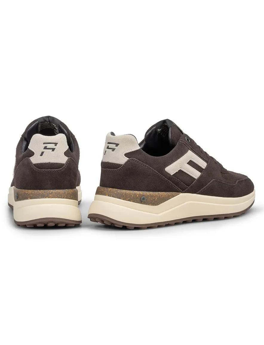 Bruine suede sneaker Floris van Bommel