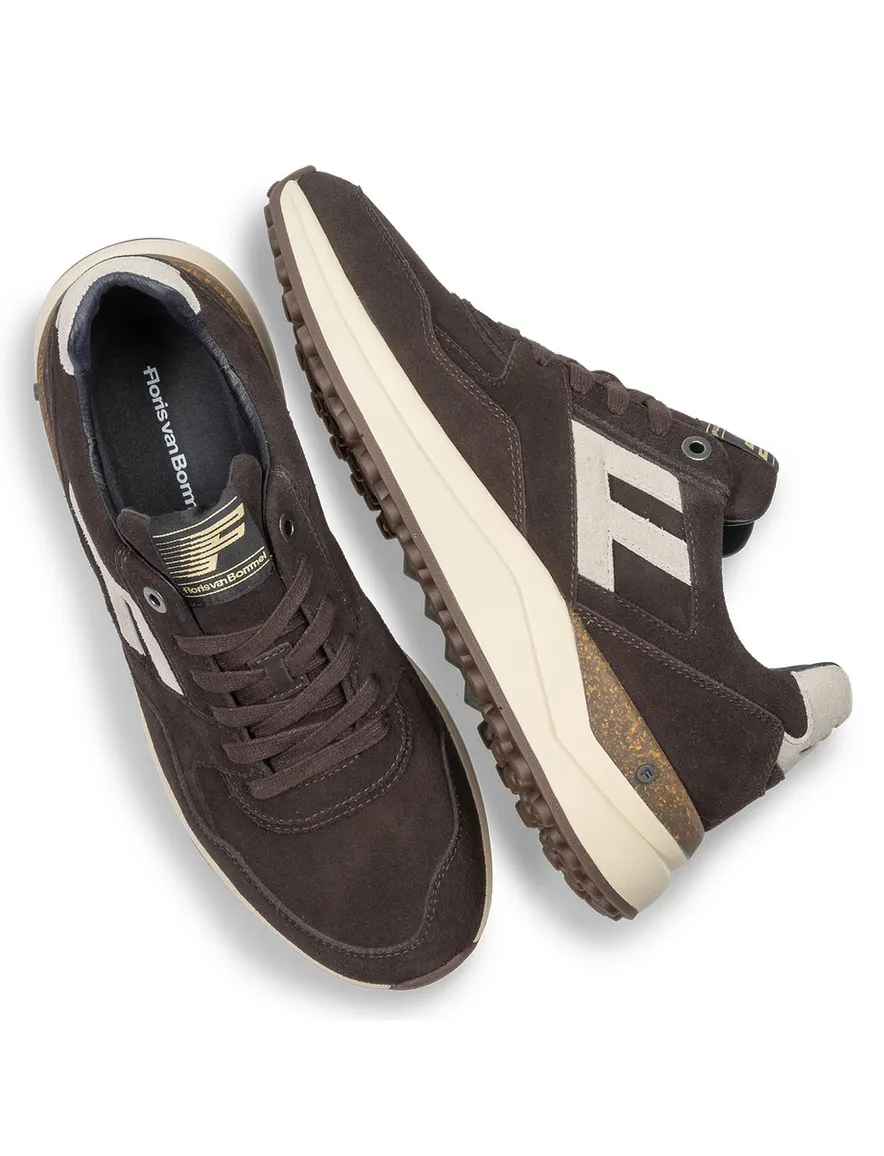 Bruine suede sneaker Floris van Bommel