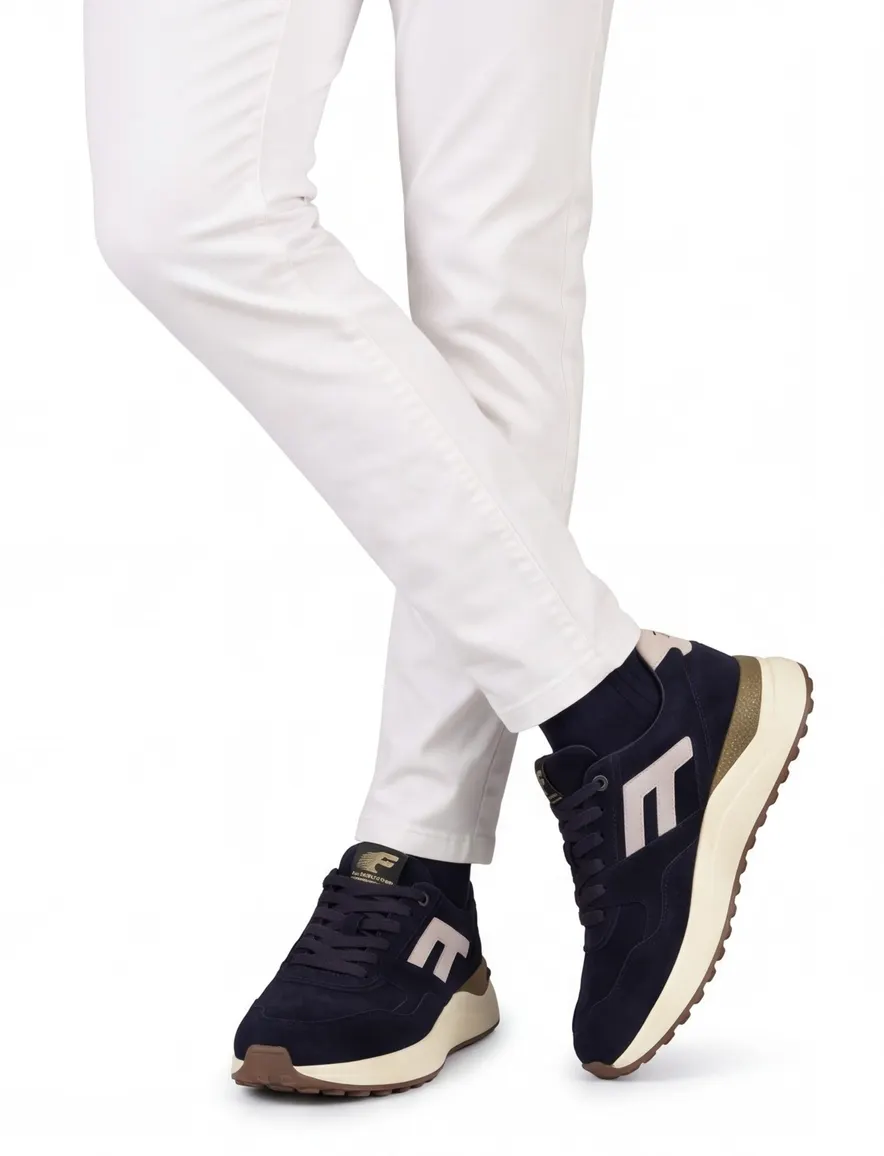 Floris van Bommel sneakers donkerblauw suede