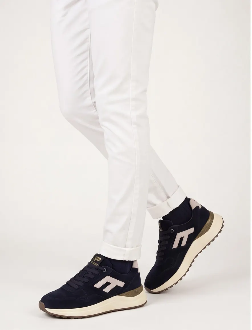 Floris van Bommel sneakers donkerblauw suede