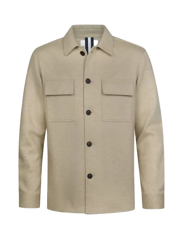 Overshirt Profuomo khaki polyester