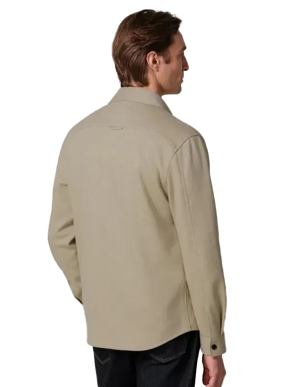 Profuomo overshirt khaki met borstzak