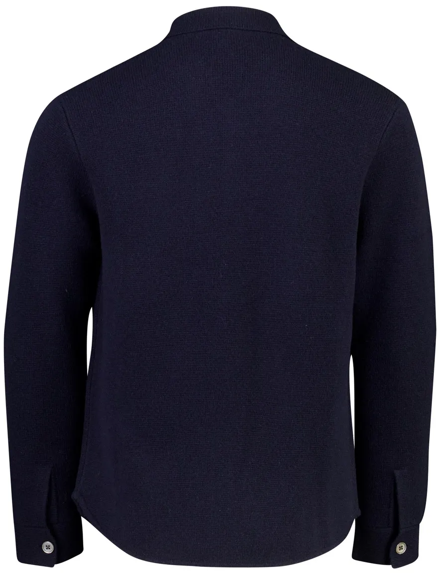 Vest Profuomo donkerblauw OVERSHIRT FULL BUTTON NAV