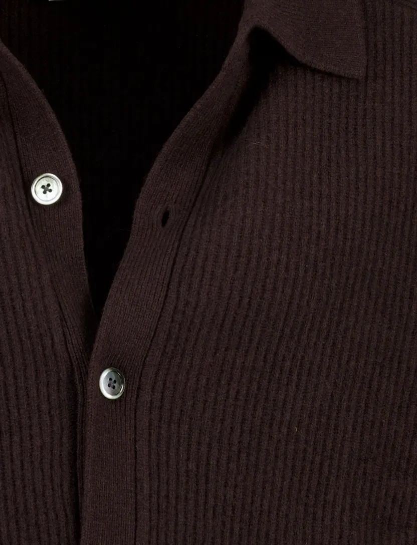 Vest Profuomo bruin gebreid