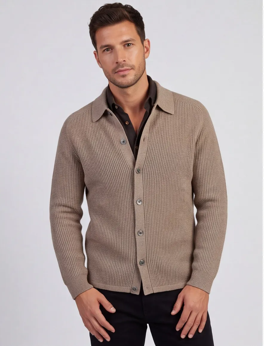 Profuomo vest beige effen
