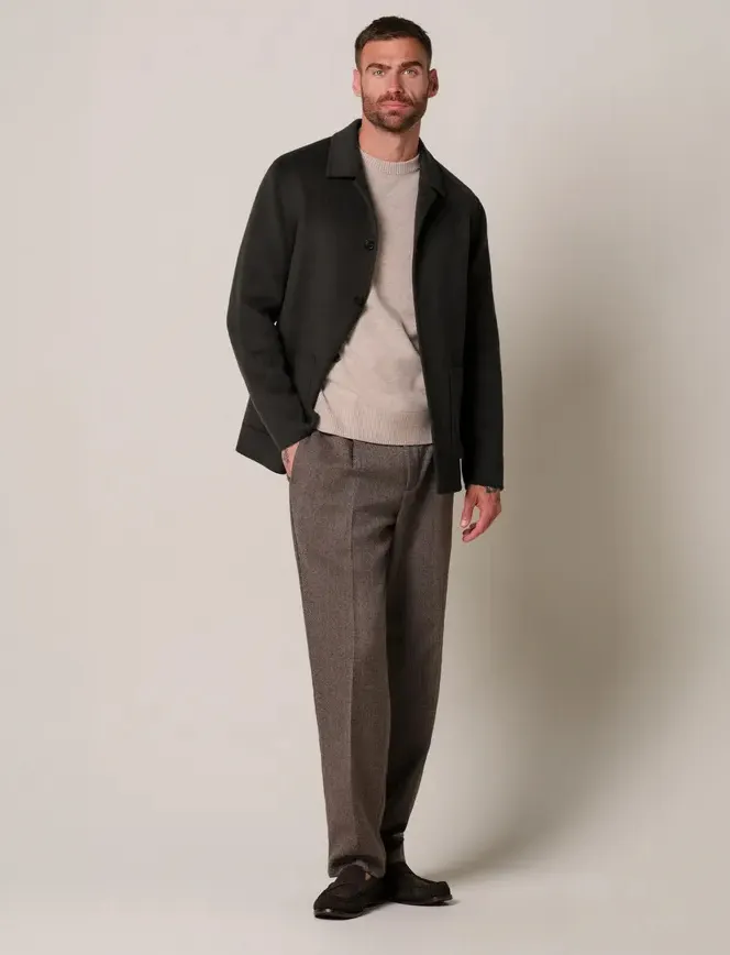 Overshirt Profuomo bruin OVERSHIRT WO BASIC D.BROW