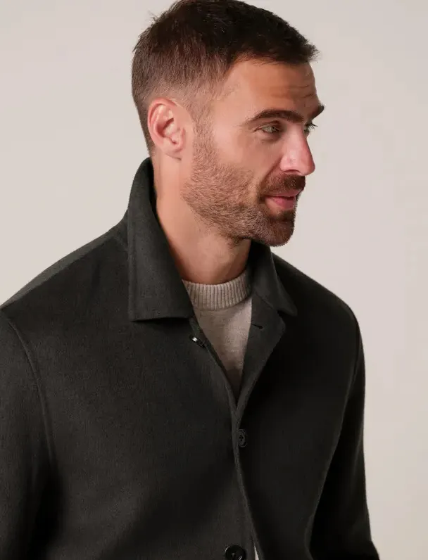 Overshirt Profuomo bruin OVERSHIRT WO BASIC D.BROW