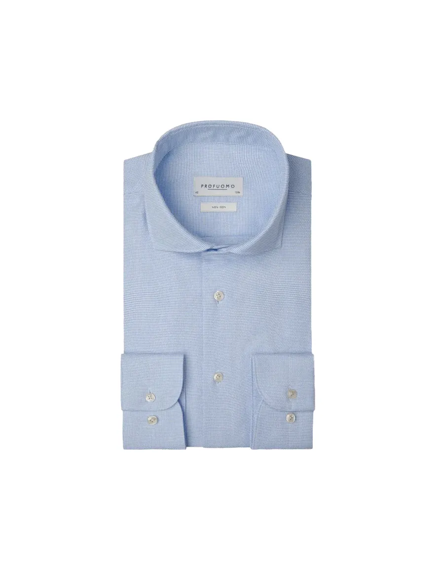 Overhemd Profuomo lichtblauw SHIRT CUTAWAY SF BLUE