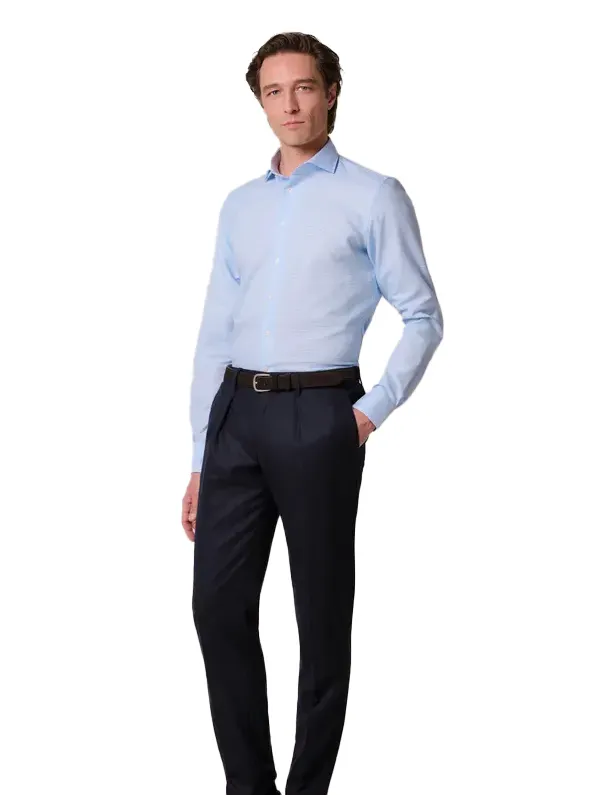 Overhemd Profuomo lichtblauw SHIRT CUTAWAY SF BLUE