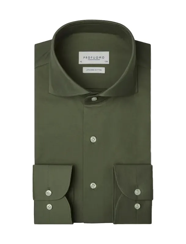 Overhemd Profuomo groen SHIRT X-CUTAWAY SF GREEN