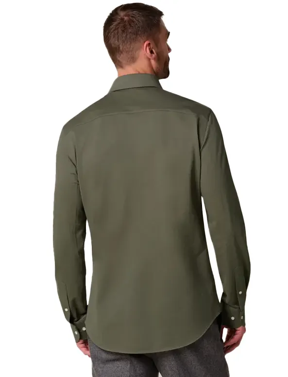 Overhemd Profuomo groen SHIRT X-CUTAWAY SF GREEN