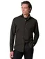 Overhemd Profuomo Slim Fit bruin wol