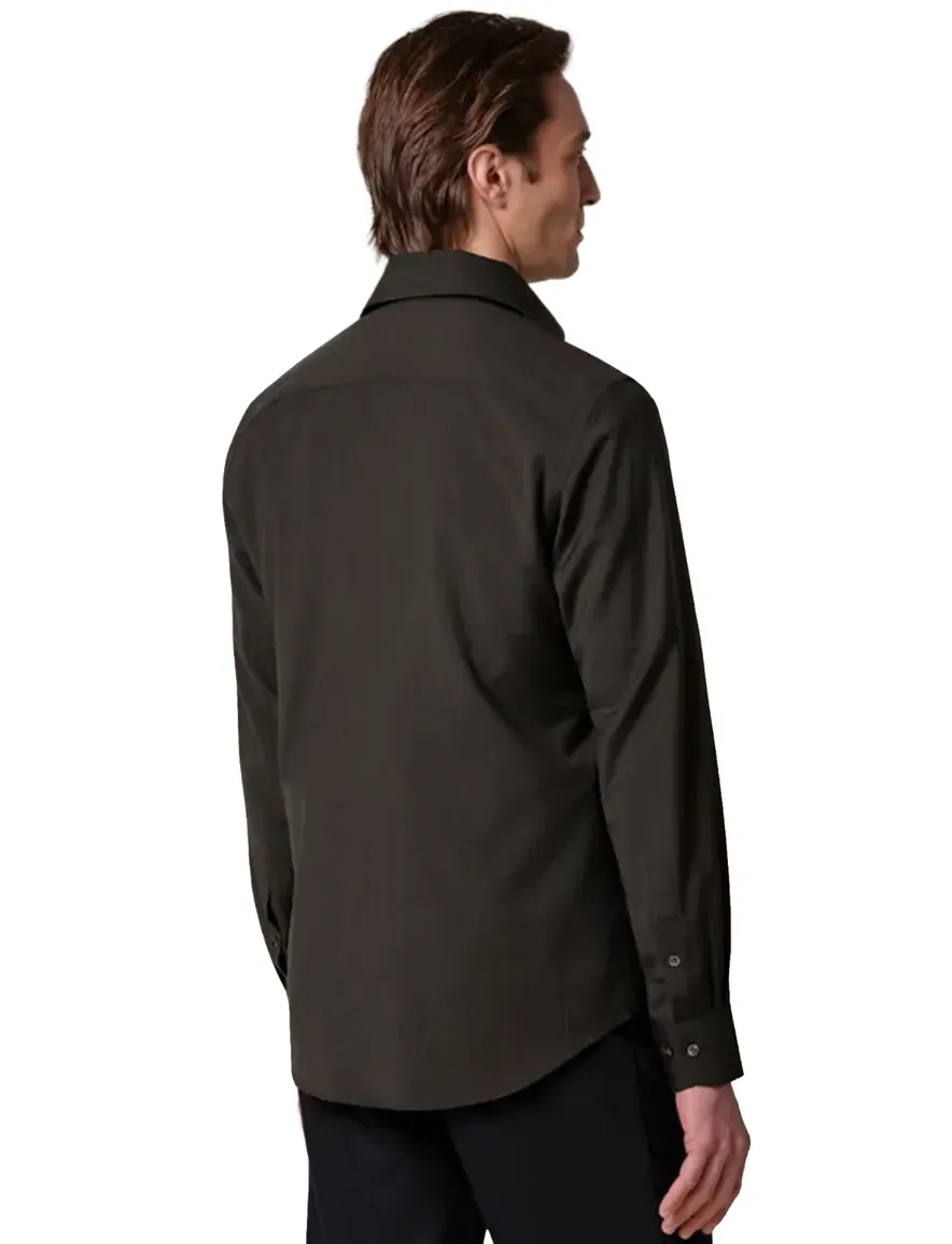 Overhemd Profuomo bruin SHIRT ONE PIECE SF BROWN