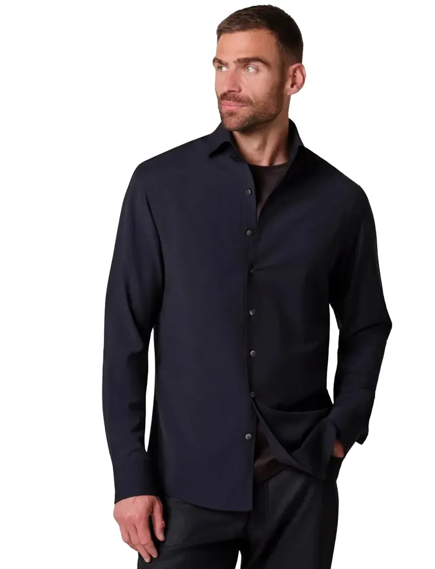 Overhemd Profuomo donkerblauw SHIRT ONE PIECE SF NAVY
