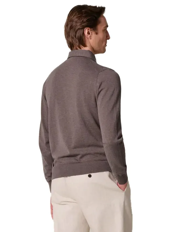 Profuomo poloshirt aubergine