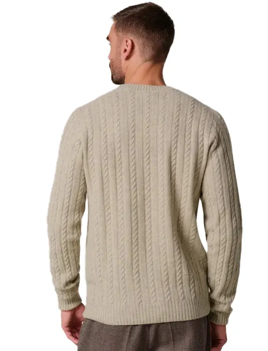 Trui Profuomo creme PULLOVER CREW NECK L BEIG
