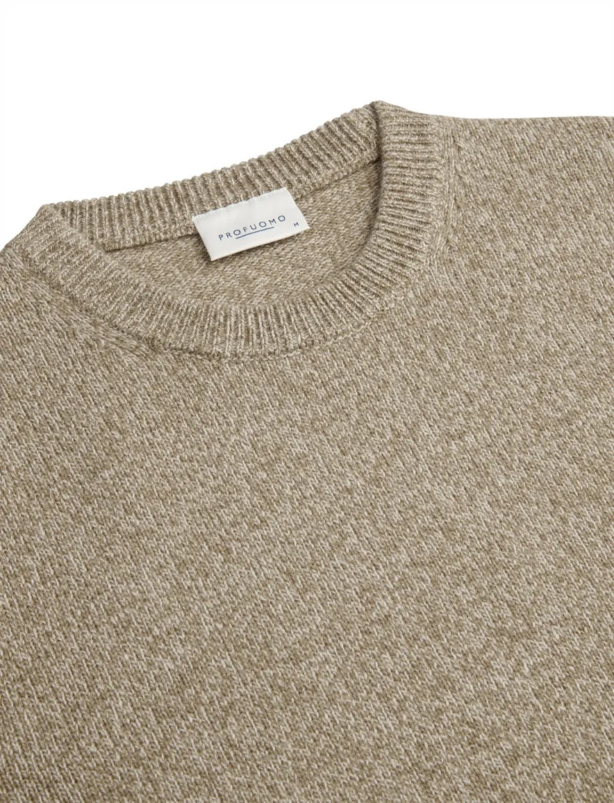 Profuomo trui beige gebreid