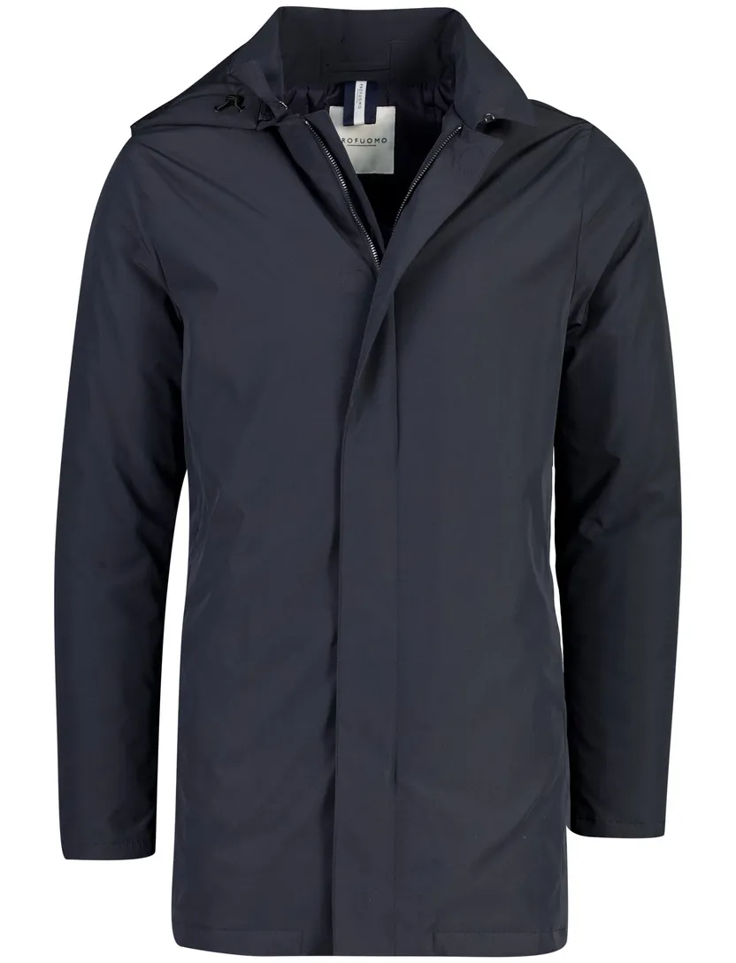 Parka jas Profuomo donkerblauw magnetische knopen