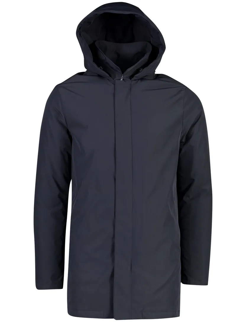Parka jas Profuomo donkerblauw magnetische knopen