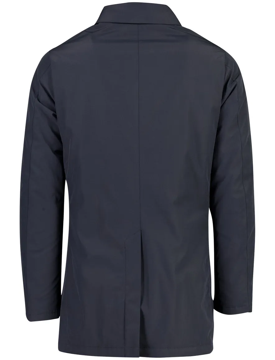 Profuomo parka jas donkerblauw met magnetische knopen