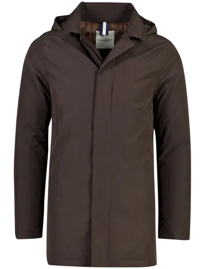 Profuomo Profuomo parka jas bruin waterafstotend magnetische knopen