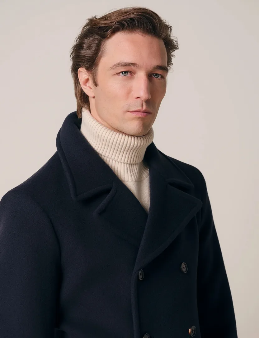 Overjas Profuomo donkerblauw