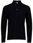 Profuomo poloshirt donkerblauw gebreid