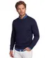 Profuomo trui donkerblauw wol ronde hals