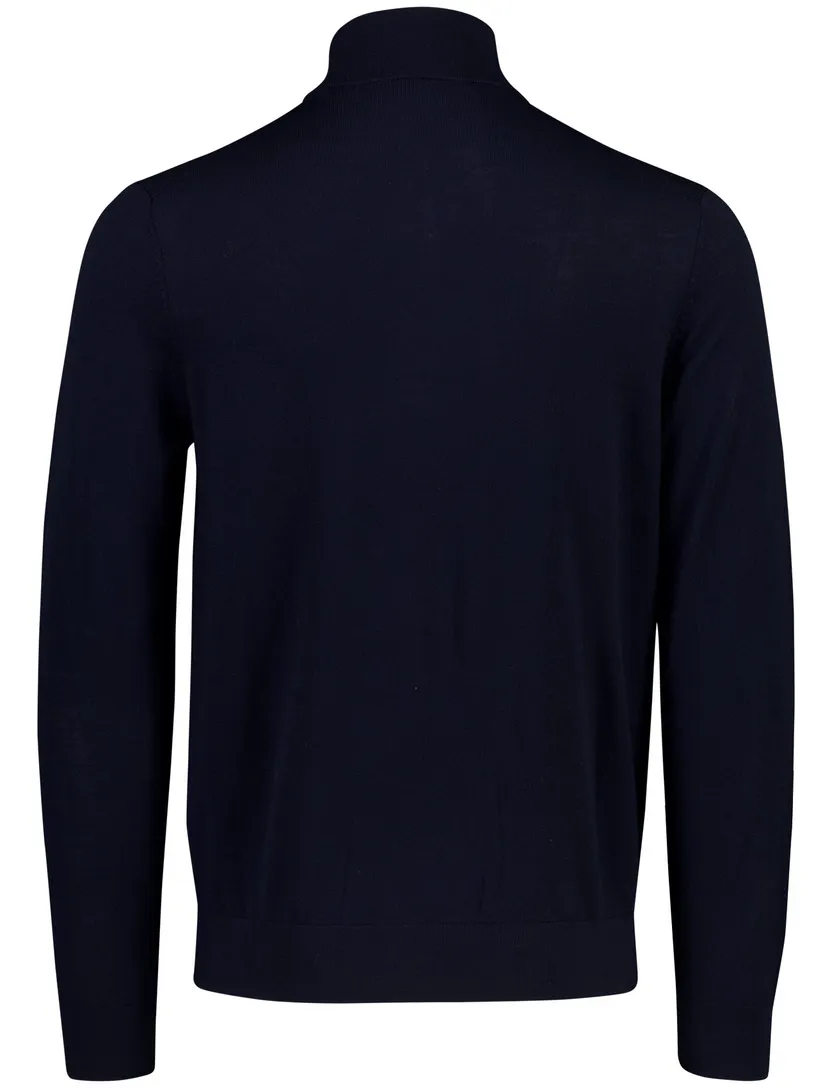 Trui Profuomo donkerblauw gebreid