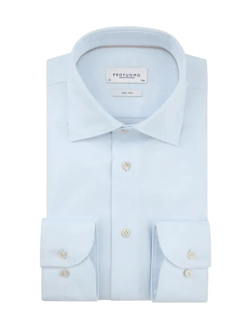 Overhemd Profuomo Slim Fit lichtblauw