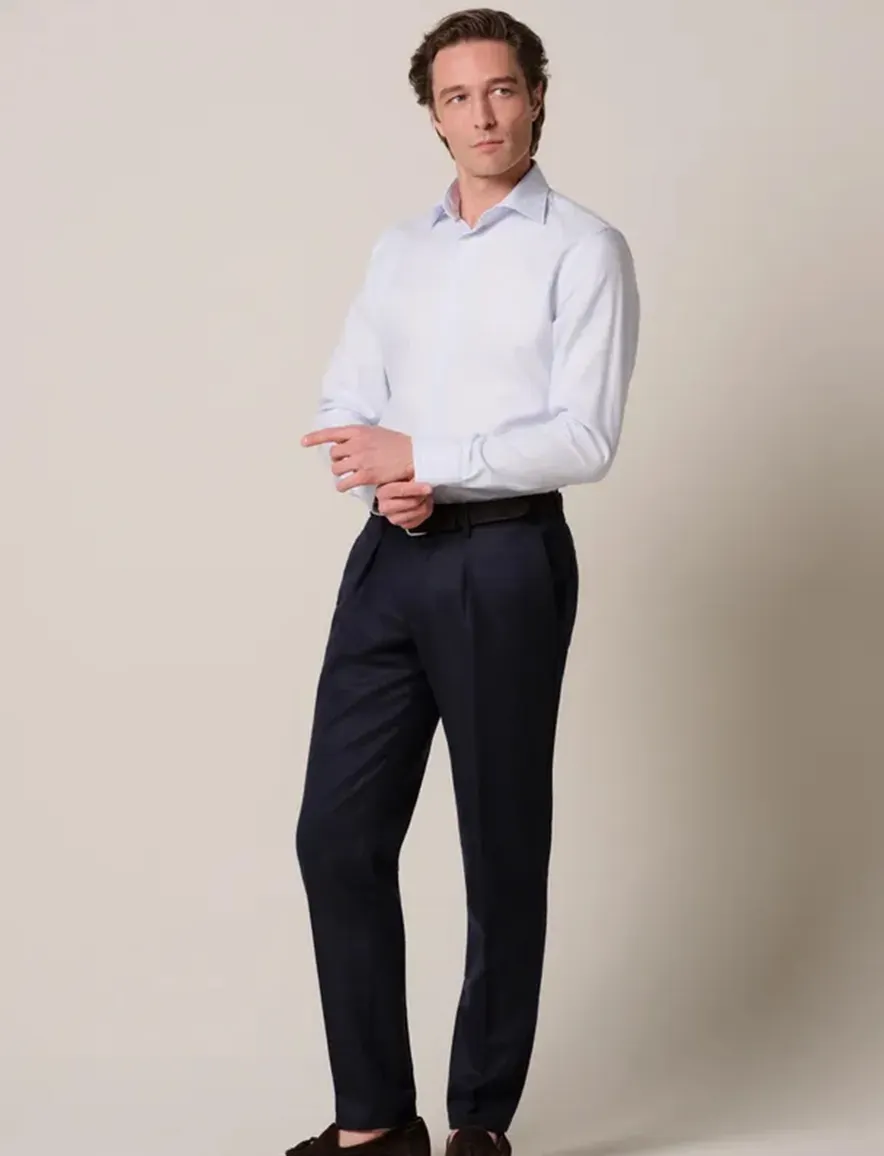 Profuomo Slim Fit overhemd lichtblauw